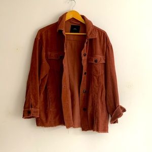 Rust Corduroy Shacket